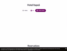 Tablet Screenshot of hotelitapoa.com